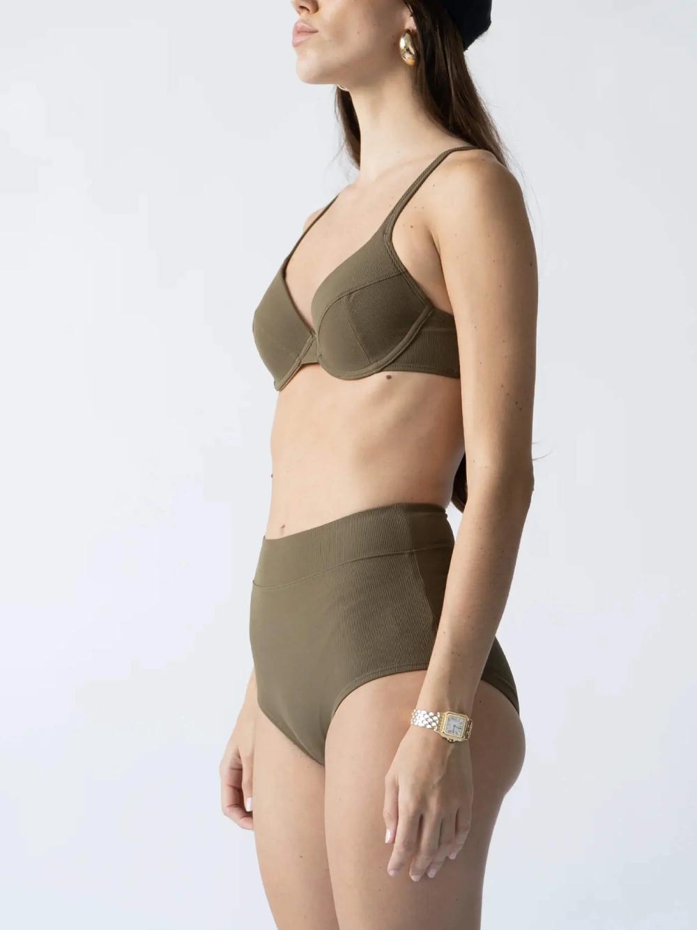 Coolibar Joana - High Rise Moderate Coverage Swim Bottom | Safari