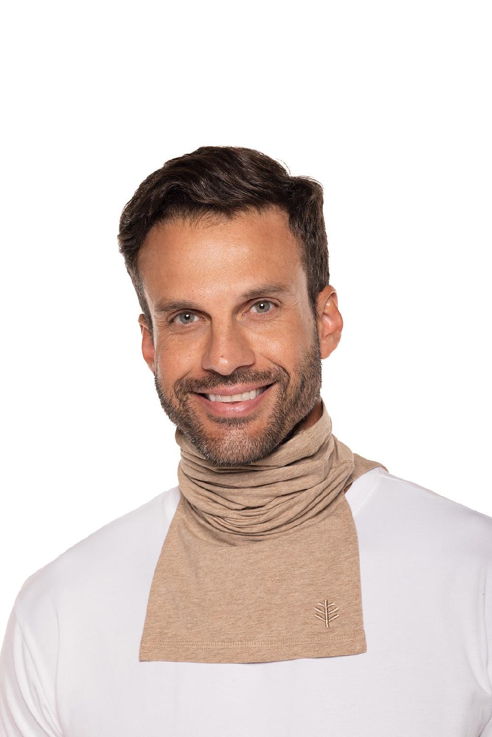 Coolibar Key West Sun Neck Gaiter | Dark Taupe Heather