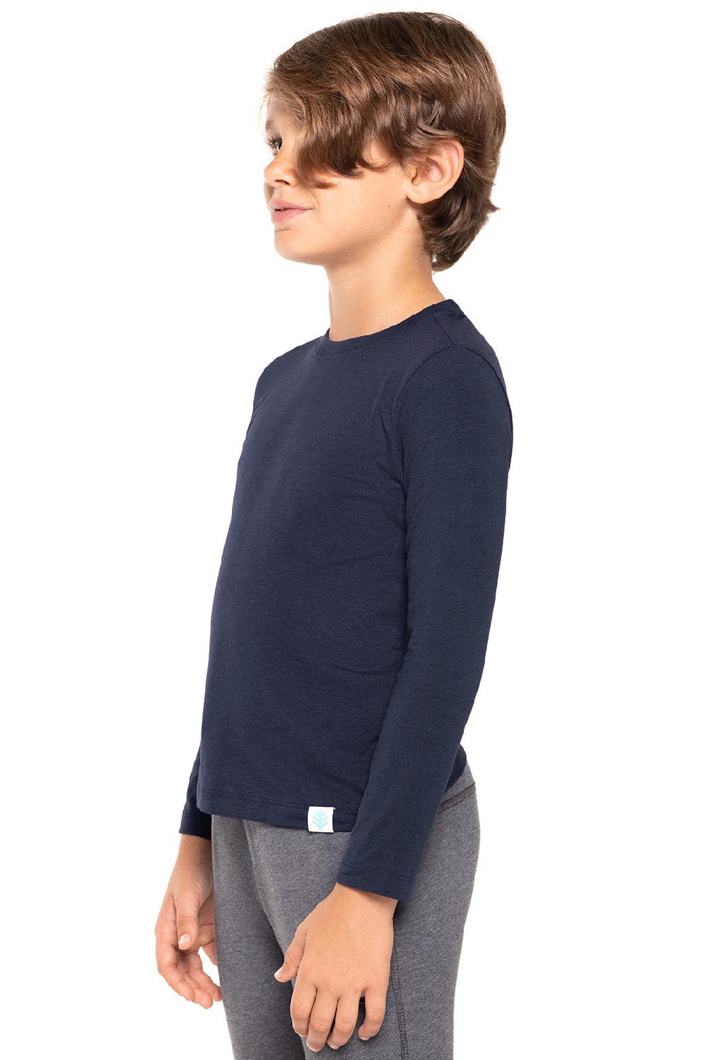 Coolibar Kid's Coco Plum Everyday Long Sleeve T-Shirt | Navy