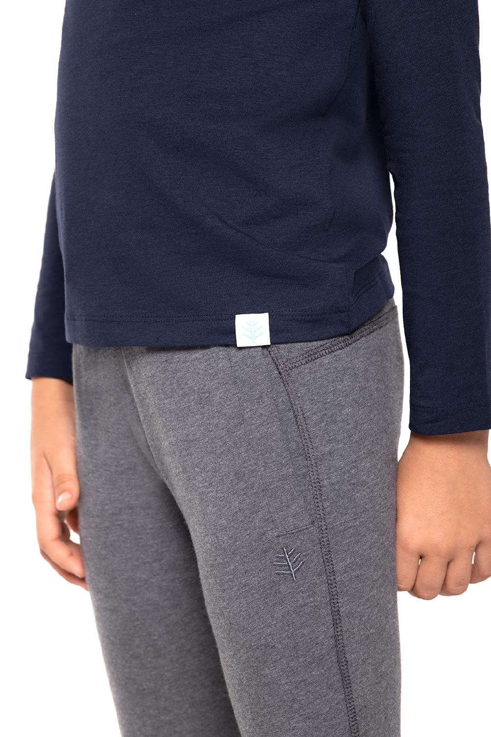 Coolibar Kid's Coco Plum Everyday Long Sleeve T-Shirt | Navy