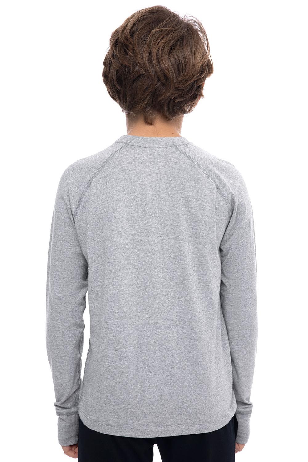 Coolibar Kid's LumaLeo Long Sleeve T-Shirt | Grey Heather