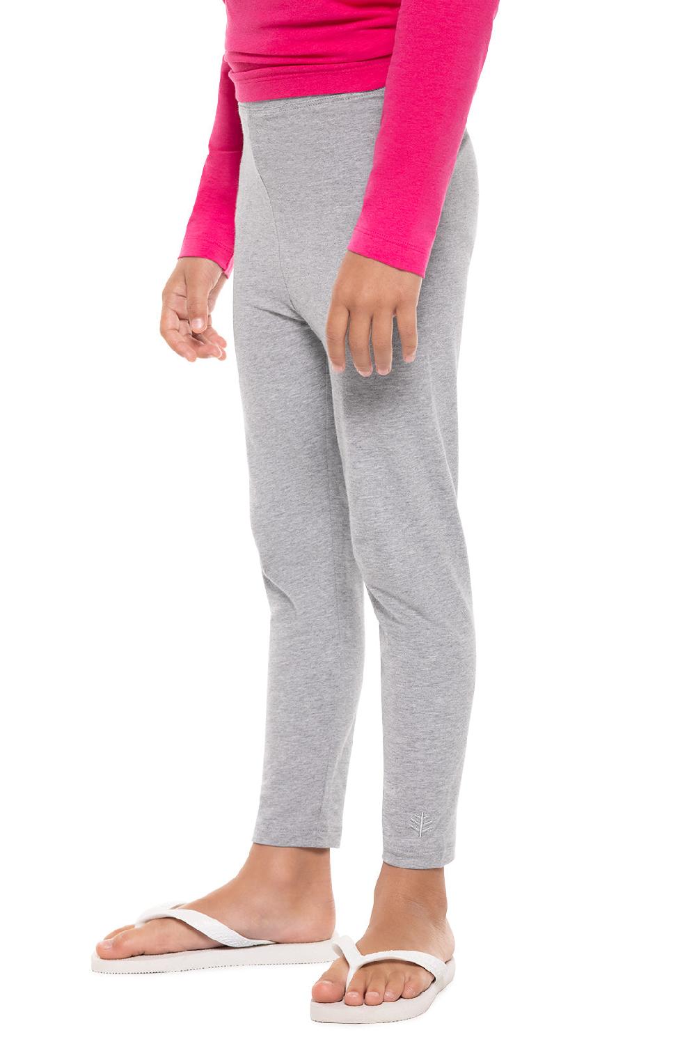 Coolibar Kid's Monterey Summer Leggings | Grey Heather