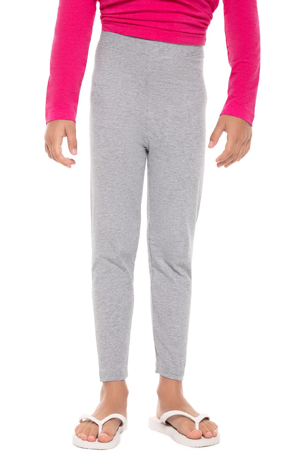 coolibar Kid's Monterey Summer Leggings | Grey Heather