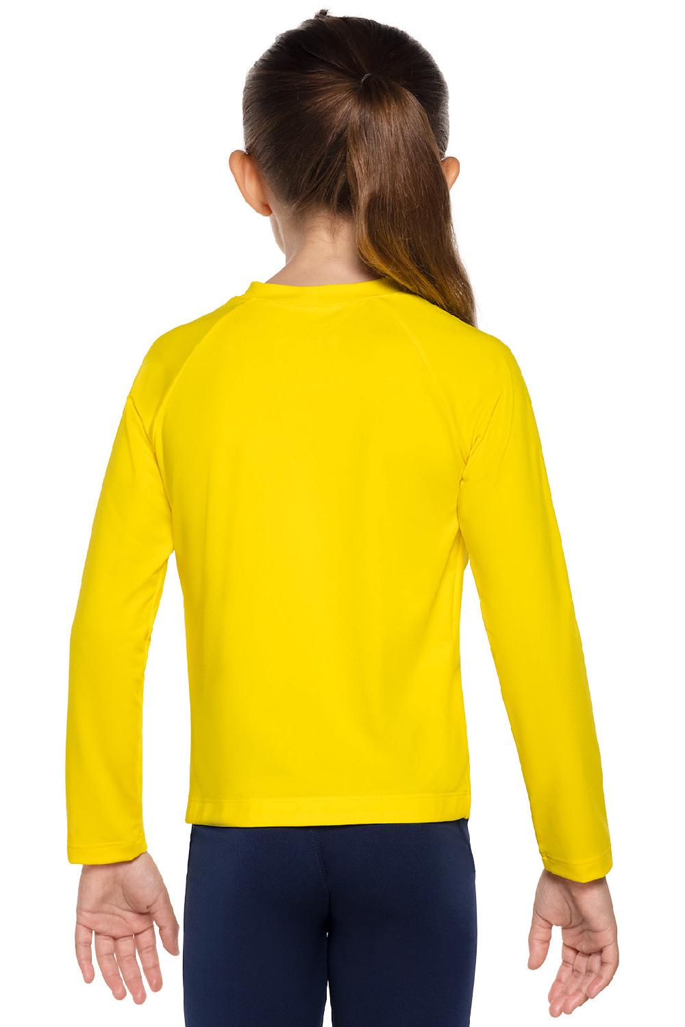 Coolibar Kid's Sandshark Long Sleeve Surf Shirt | Bold Yellow