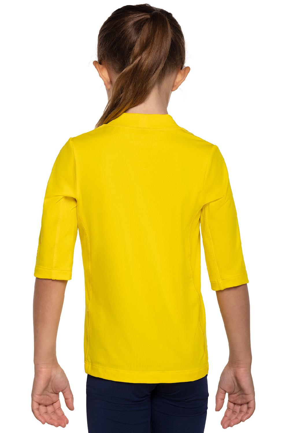 Coolibar Kid's Sandshark Short Sleeve Surf Shirt | Bold Yellow