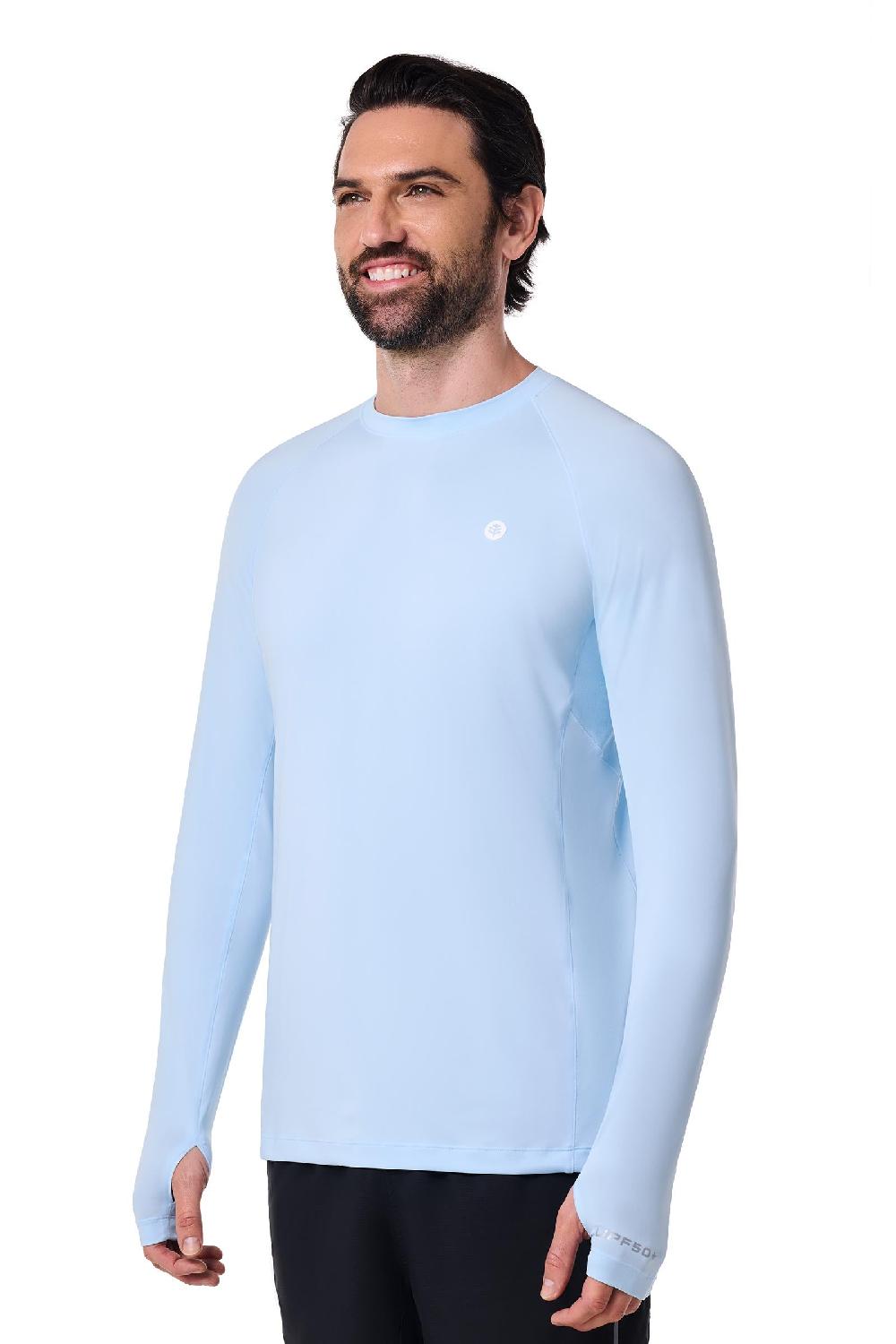 Coolibar Men's Agility Long Sleeve Performance T-Shirt | Skyride