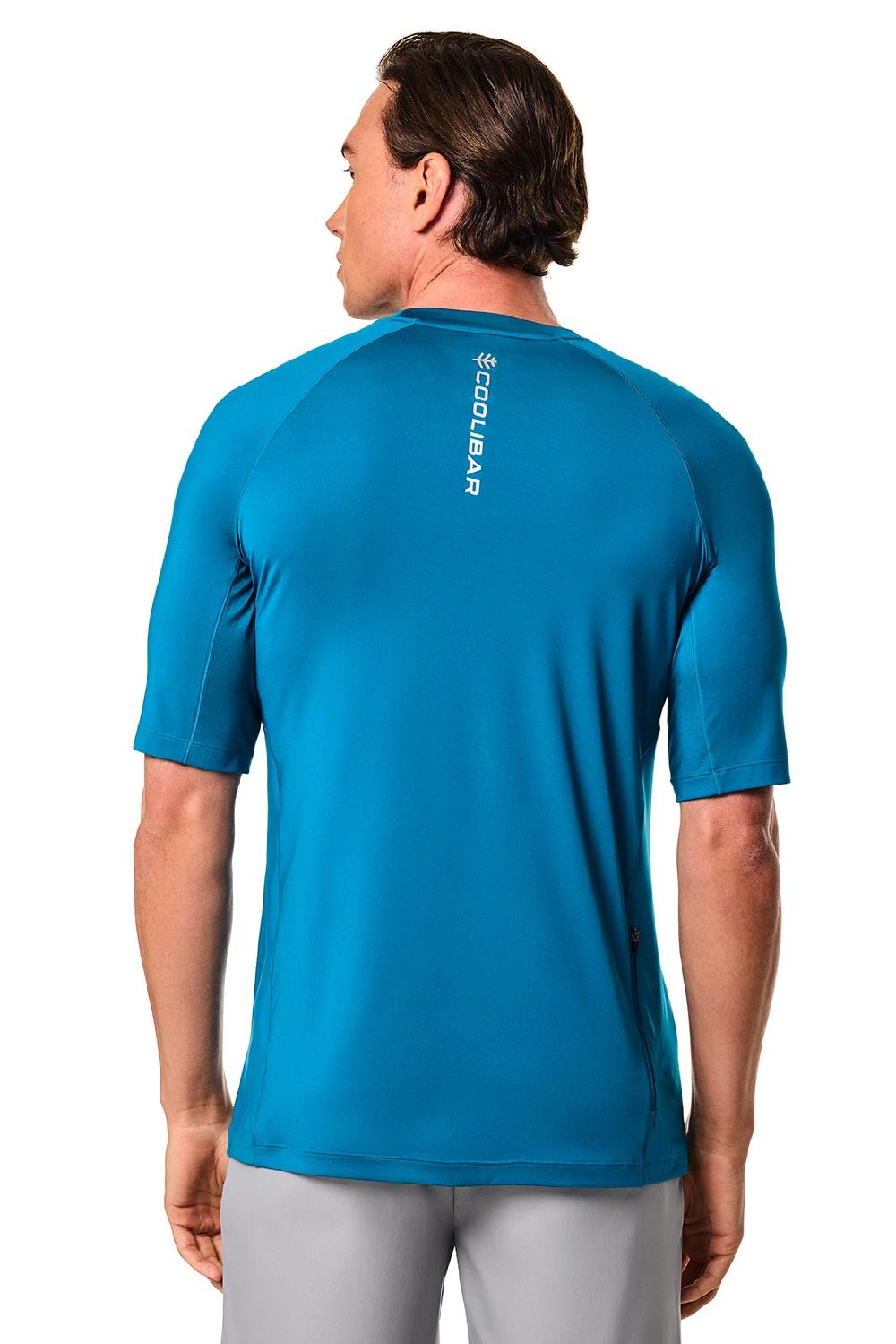 Coolibar Men's Agility Performance Short Sleeve T-Shirt | Bluejay