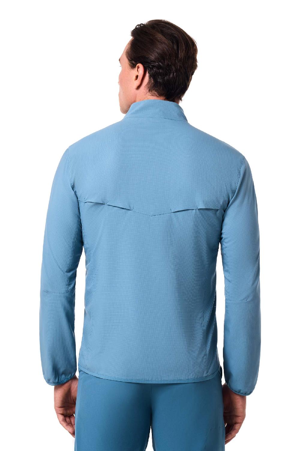 Coolibar Men's Arcadian Packable Sunblock Jacket | Blue Dusk