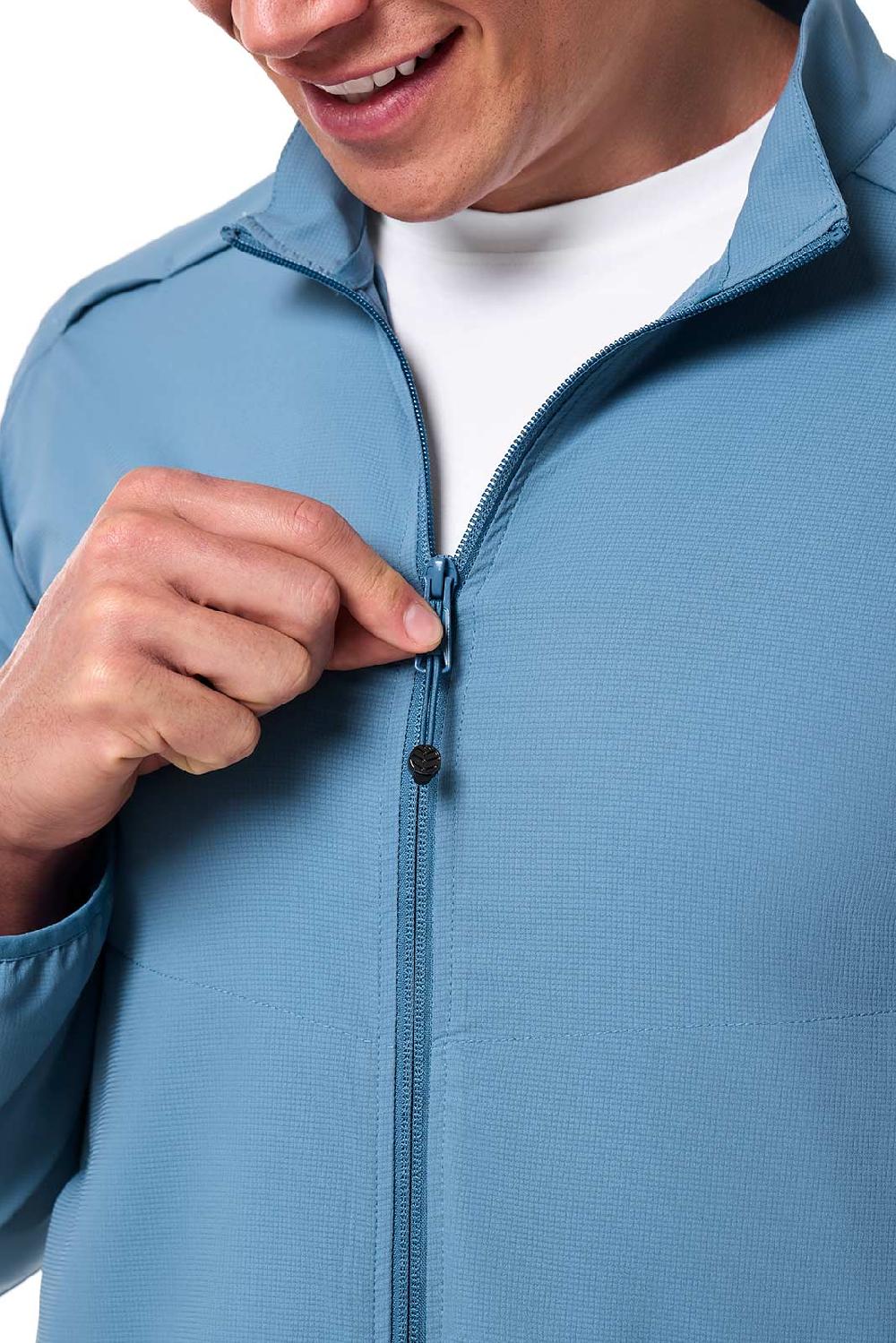 Coolibar Men's Arcadian Packable Sunblock Jacket | Blue Dusk