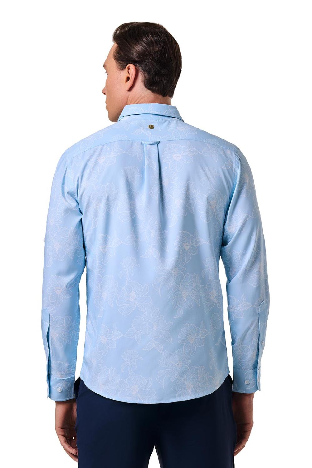Coolibar Men's Aricia Sun Shirt | Skyride Perfect Peony