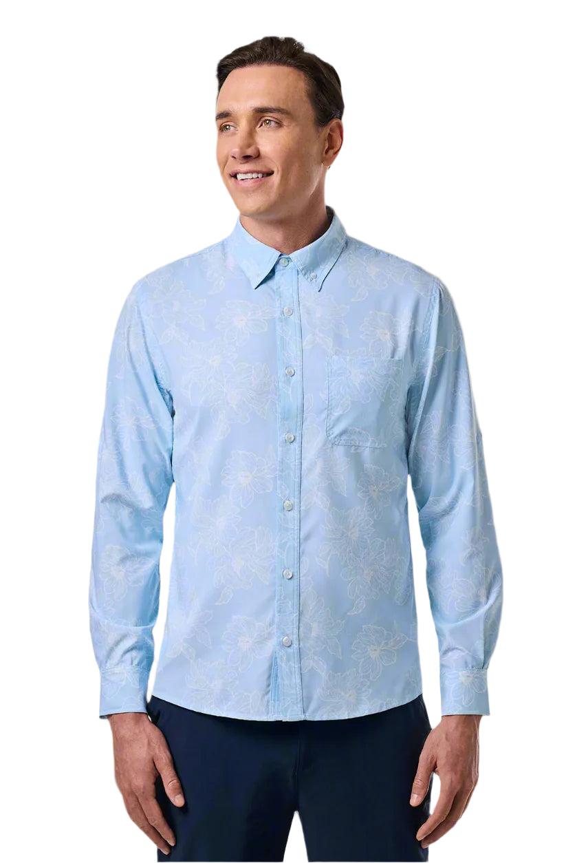 Coolibar Men's Aricia Sun Shirt | Skyride Perfect Peony
