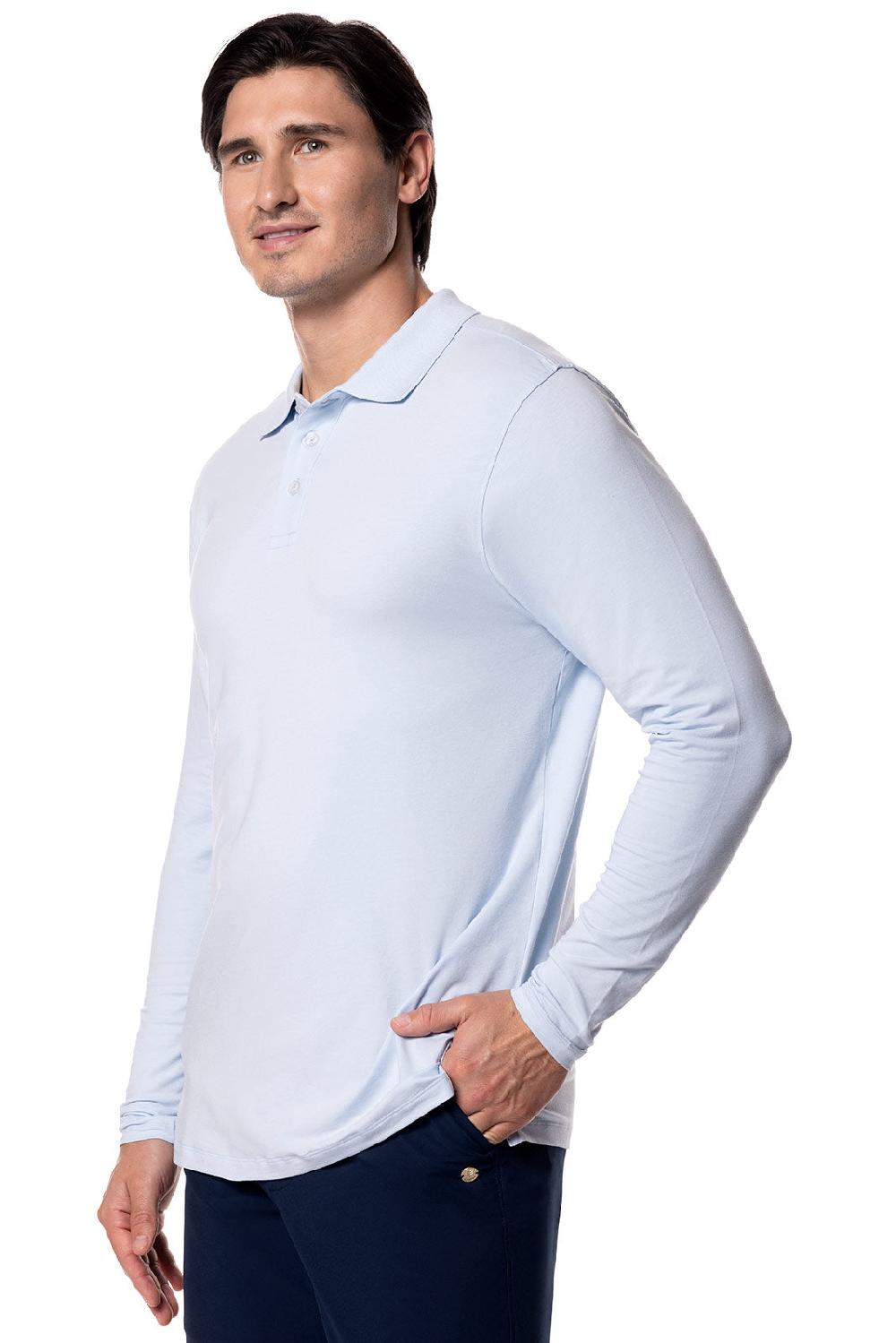 Coolibar Men's Coppitt Long Sleeve Weekend Polo | Skyride