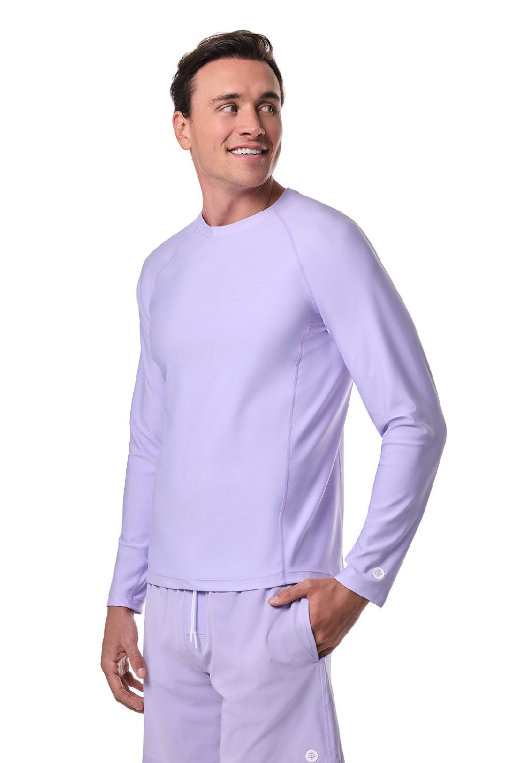 Coolibar Men's Hightide Long Sleeve Swim Shirt | Lavendula