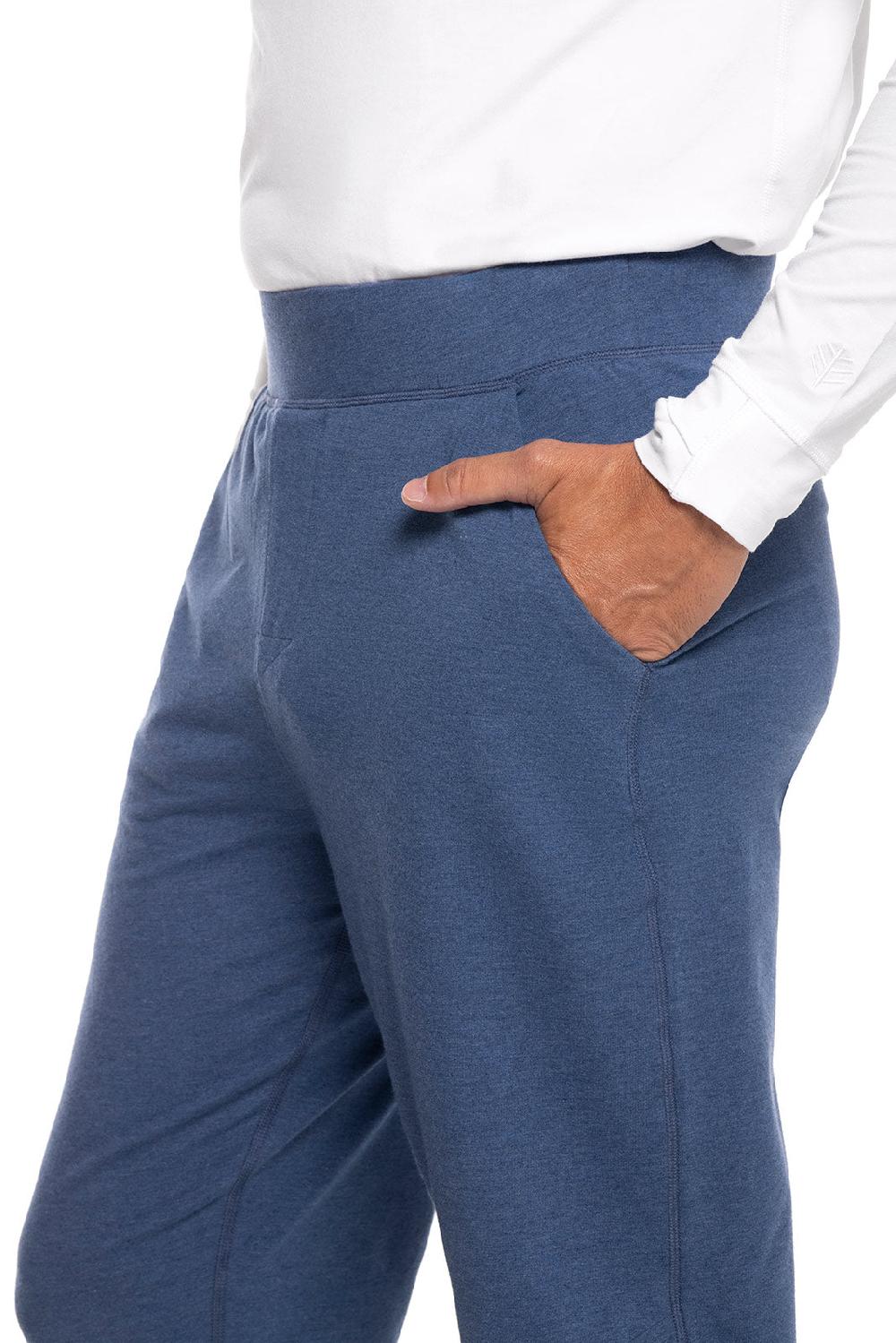 Coolibar Men's LumaLeo Jogger Pants | Denim Blue Heather