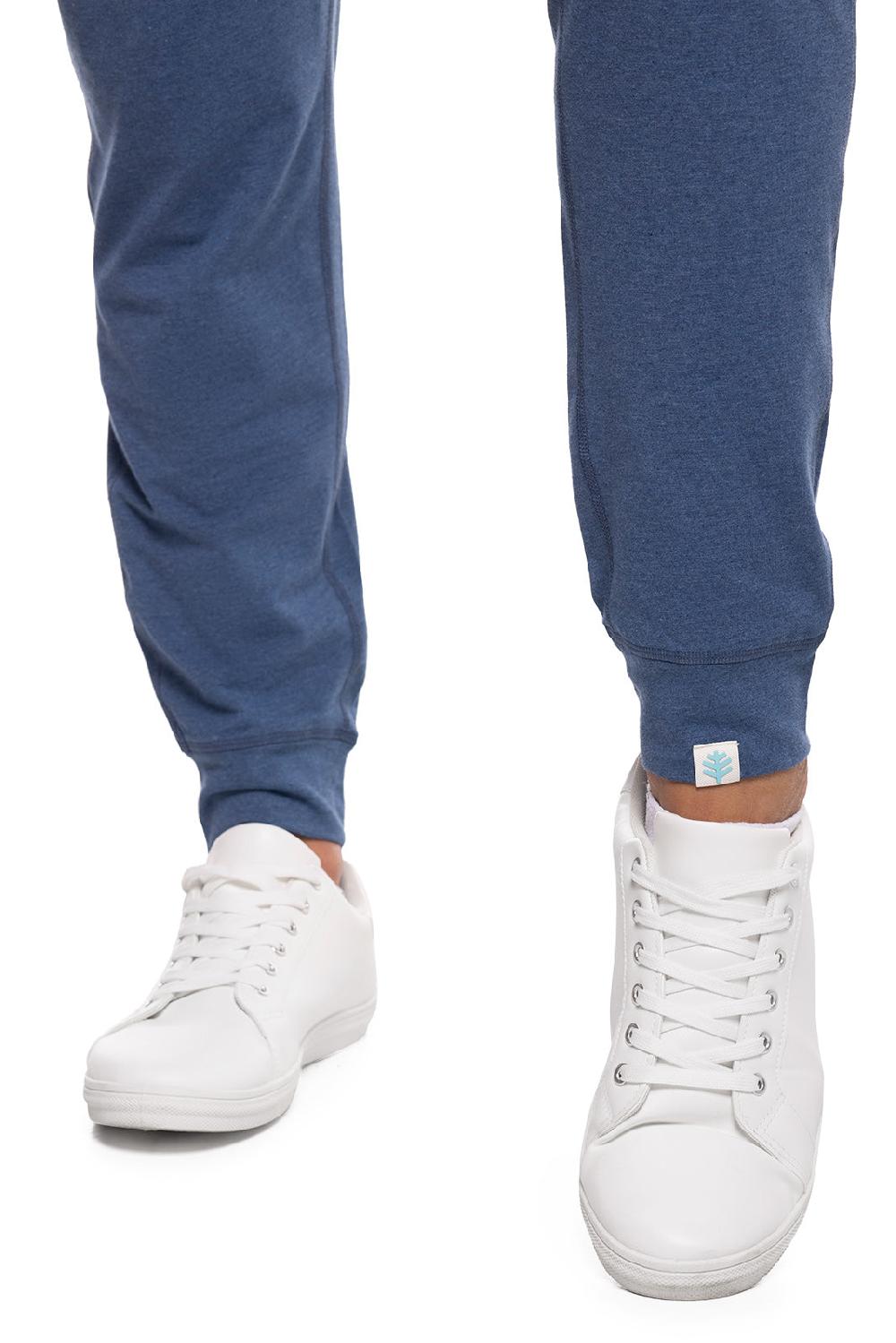 Coolibar Men's LumaLeo Jogger Pants | Denim Blue Heather