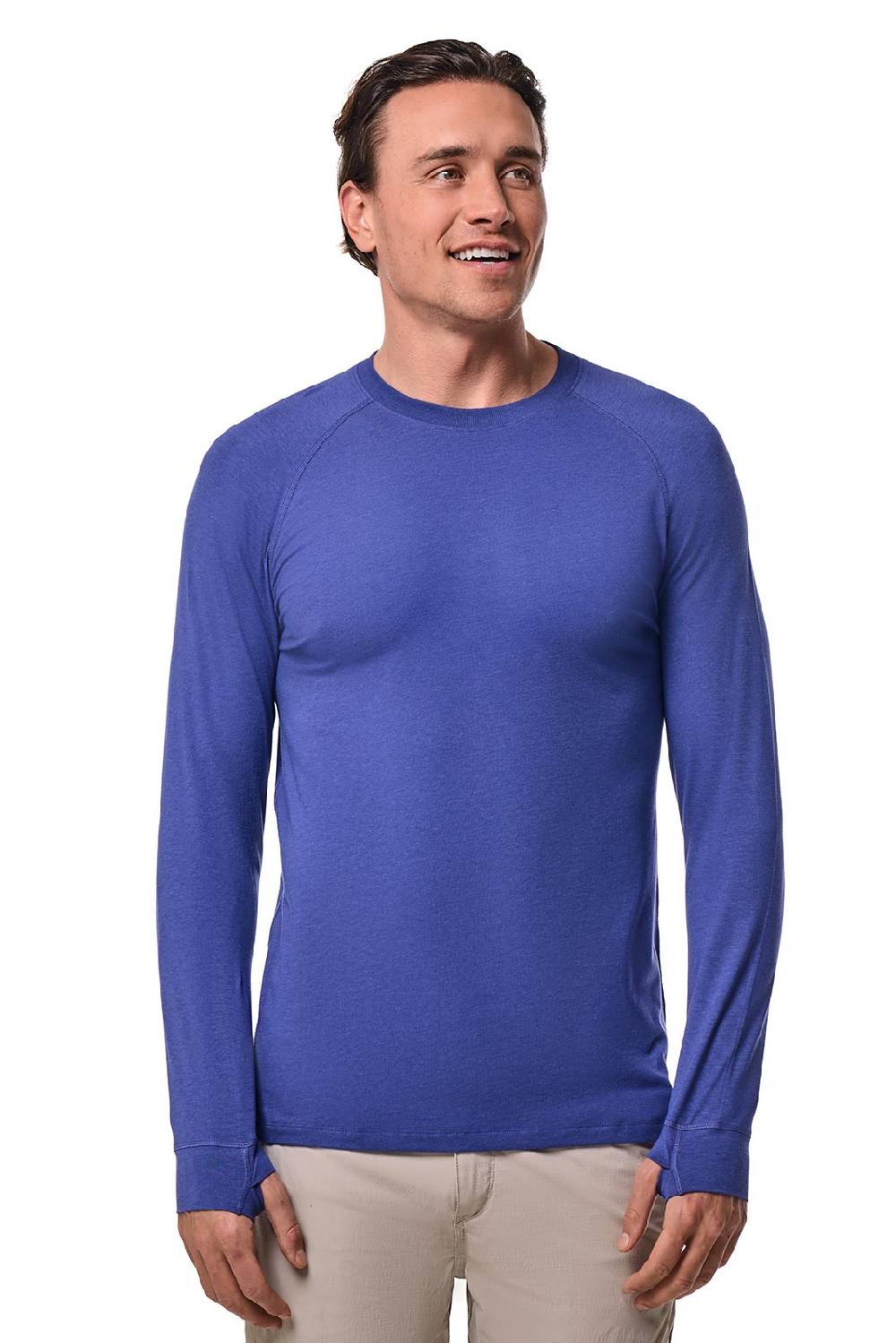 Coolibar Men's LumaLeo Long Sleeve T-Shirt | Future Dusk