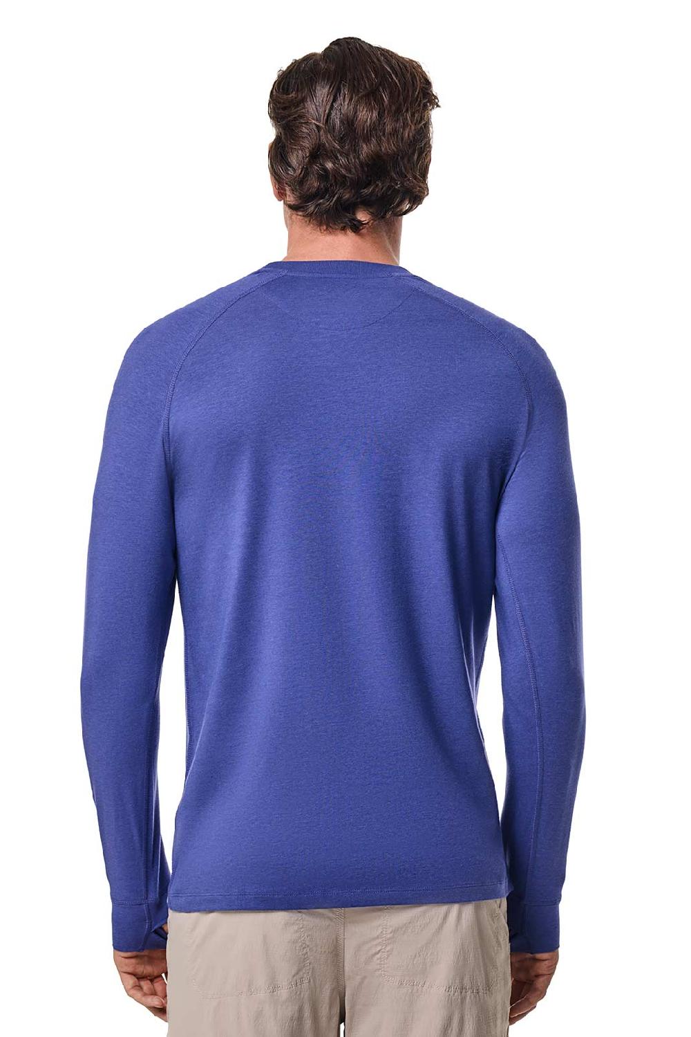 Coolibar Men's LumaLeo Long Sleeve T-Shirt | Future Dusk