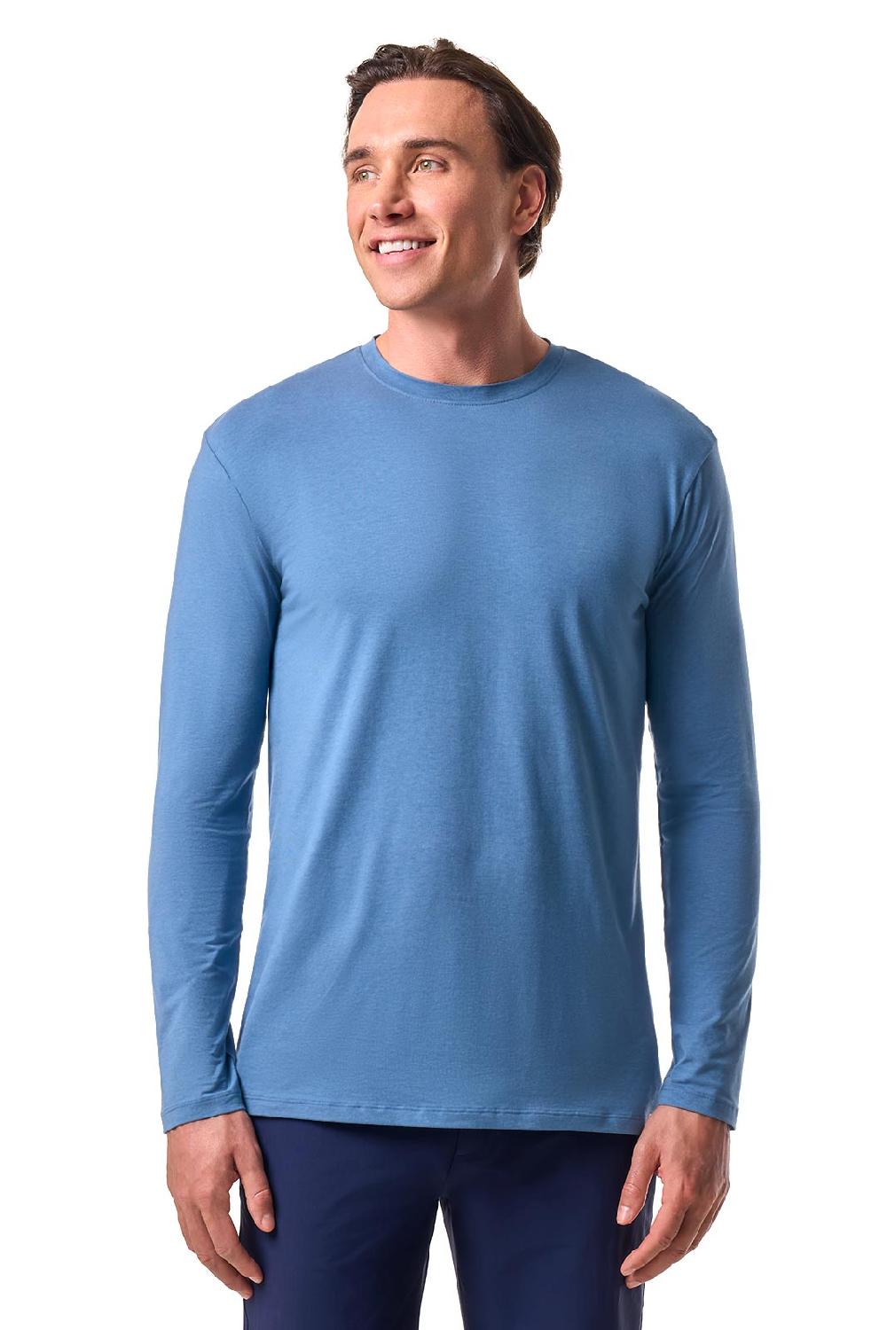 Coolibar Men's Morada Everyday Long Sleeve T-Shirt | Blue Dusk