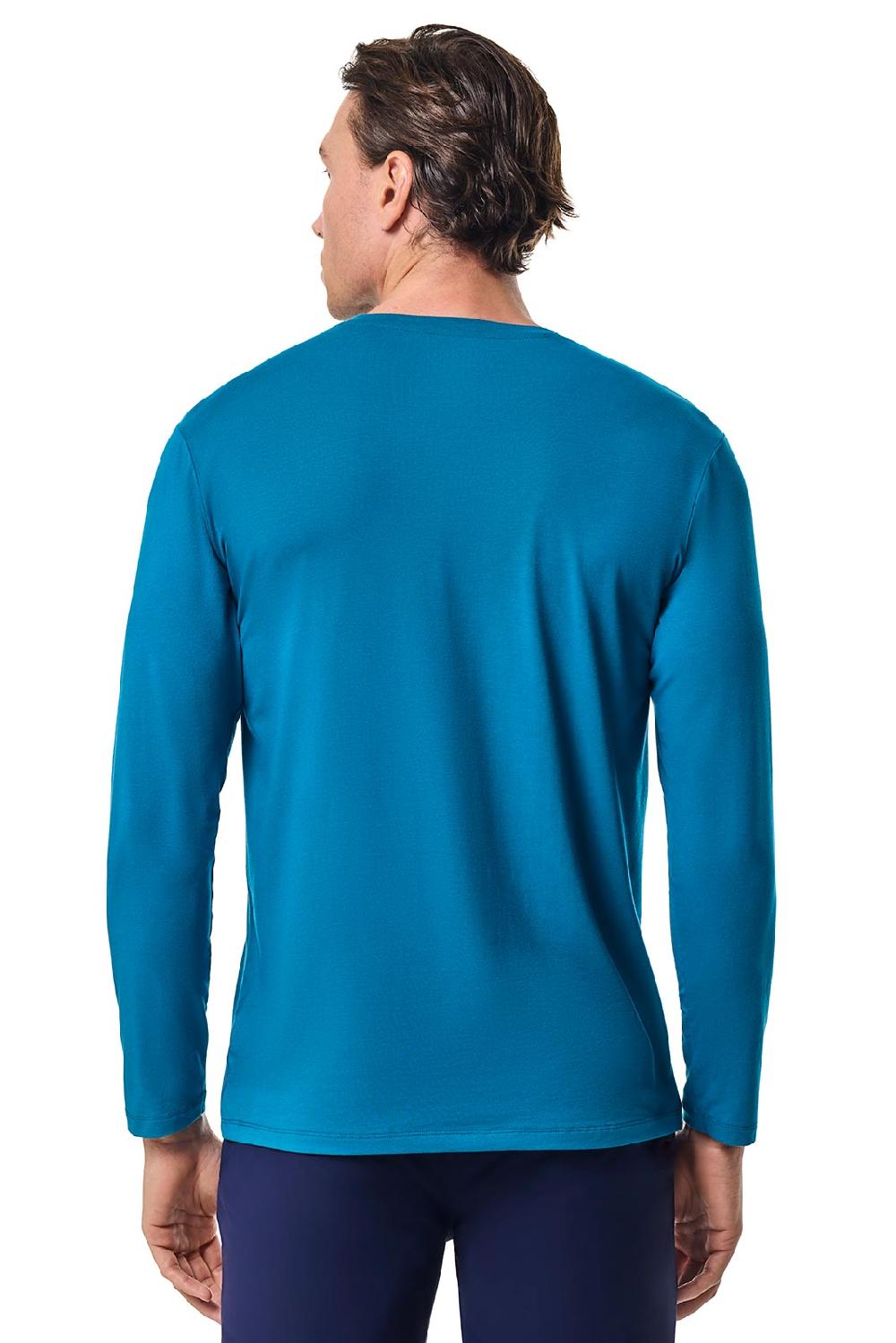 Coolibar Men's Morada Everyday Long Sleeve T-Shirt | Bluejay