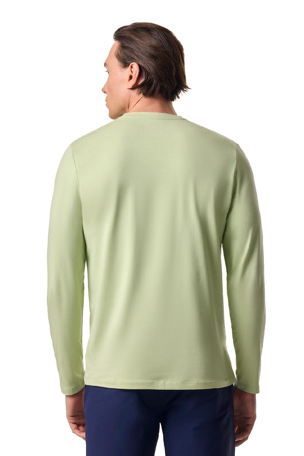Coolibar Men's Morada Everyday Long Sleeve V-Neck T-Shirt | Seedling