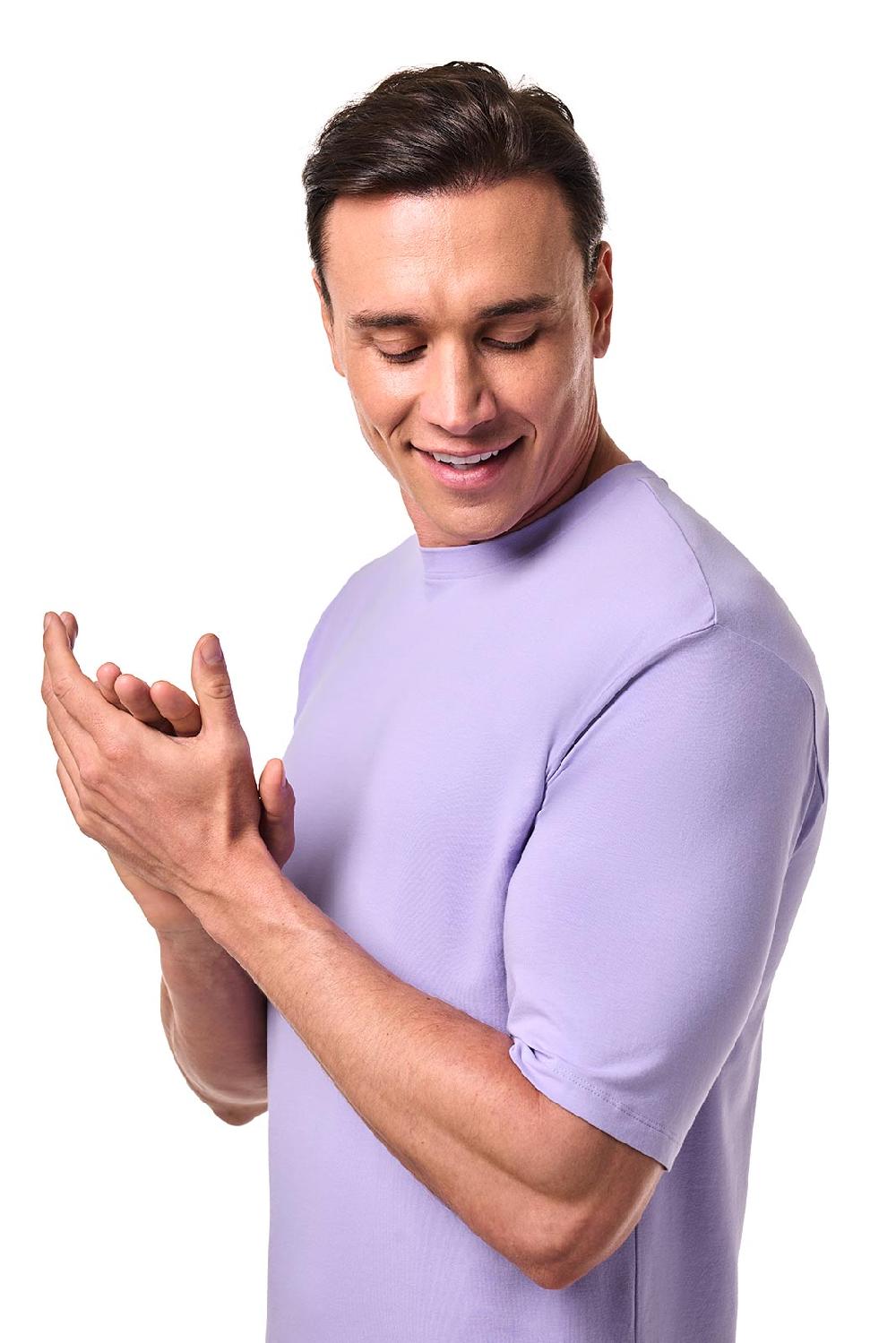 Coolibar Men's Morada Everyday Short Sleeve T-Shirt | Lavendula