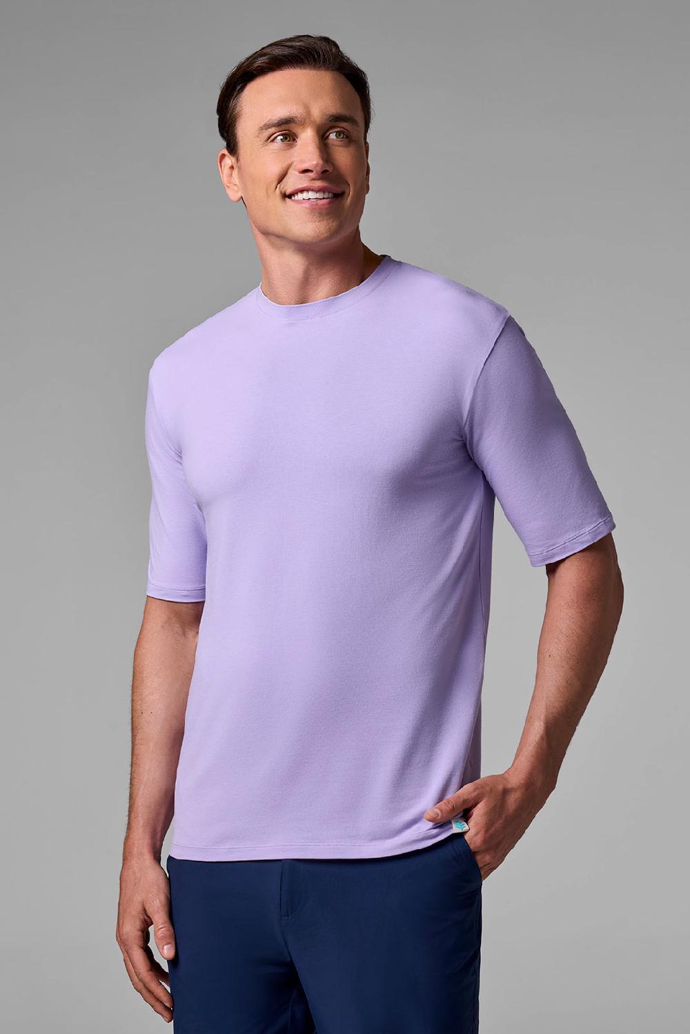 coolibar Men's Morada Everyday Short Sleeve T-Shirt | Lavendula