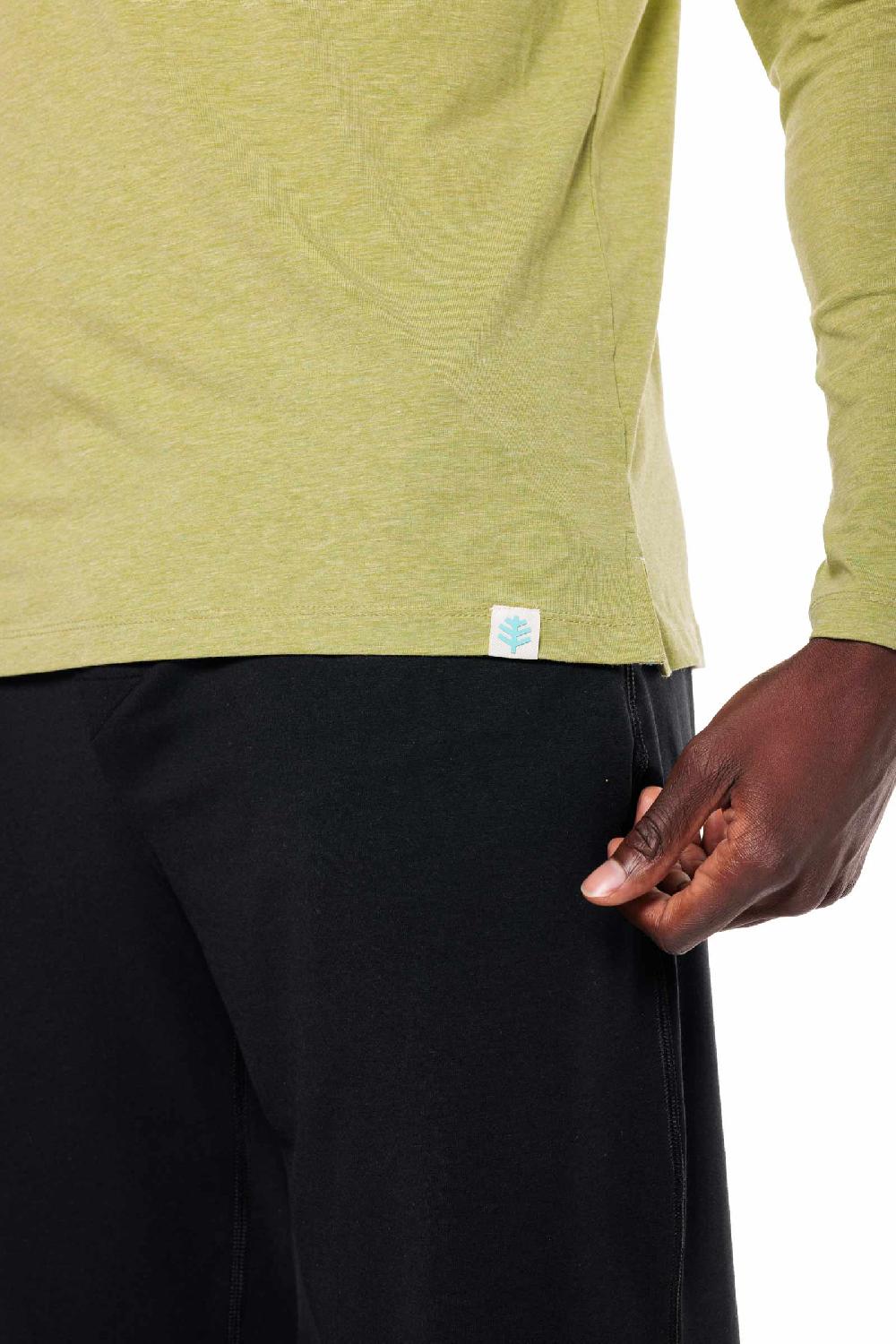 Coolibar Men's Sonora Quarter-Zip | Willow Green Heather