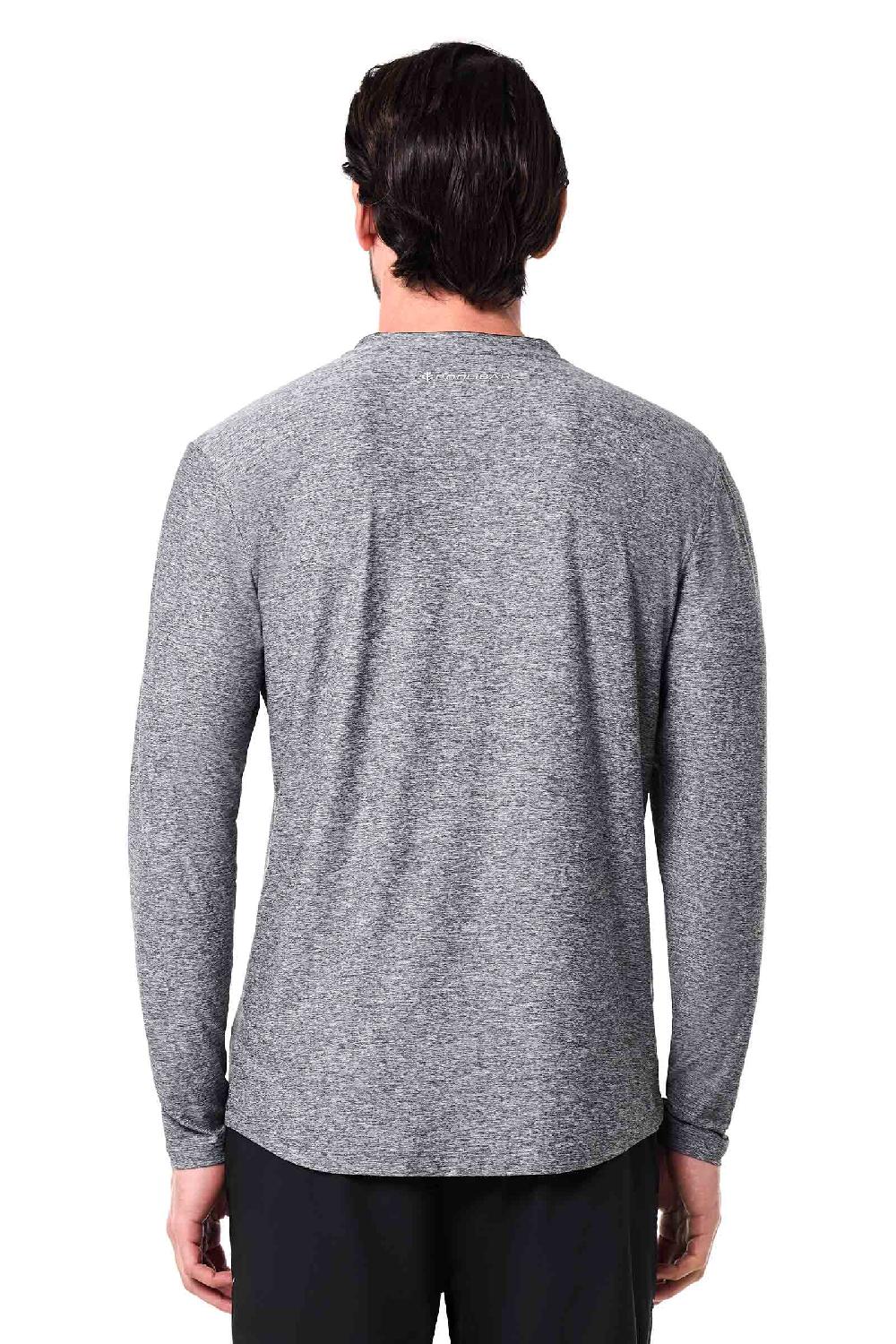 Coolibar Men's Tiebreaker Long Sleeve Tee | Charcoal Heather