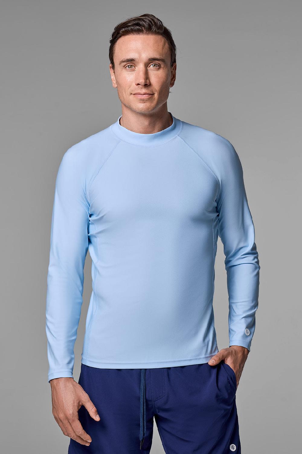 coolibar Men's Tulum Long Sleeve Surf Rash Guard | Skyride