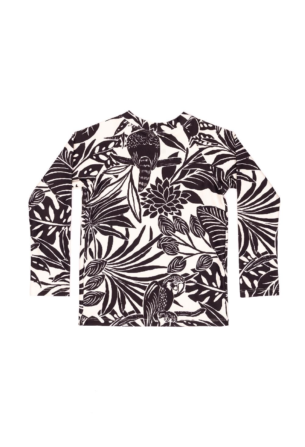 Coolibar Mini Blake - Kids Long Sleeve Rash Guard - Moonlit Tropics | Moonlit Tropics