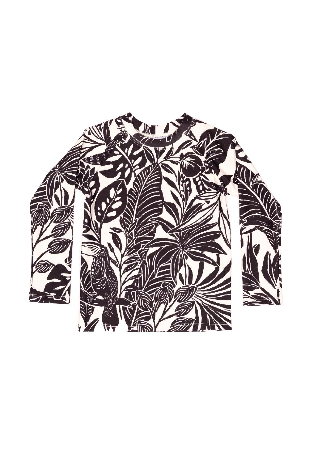 coolibar Mini Blake - Kids Long Sleeve Rash Guard - Moonlit Tropics | Moonlit Tropics