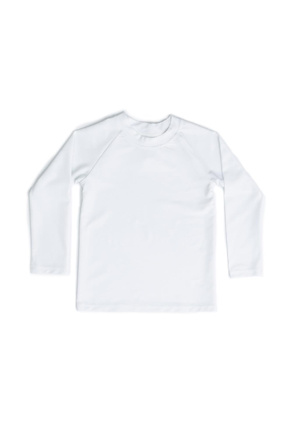 coolibar Mini Blake - Kids Long Sleeve Rash Guard - White | White