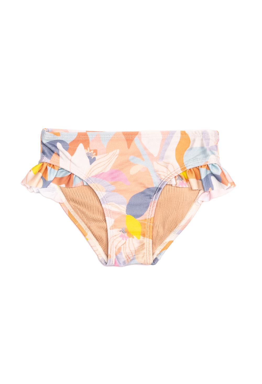 coolibar Mini Gemma - Girls Ruffle Swim Bottom - Bleached Honeysuckle | Bleached Honeysuckle