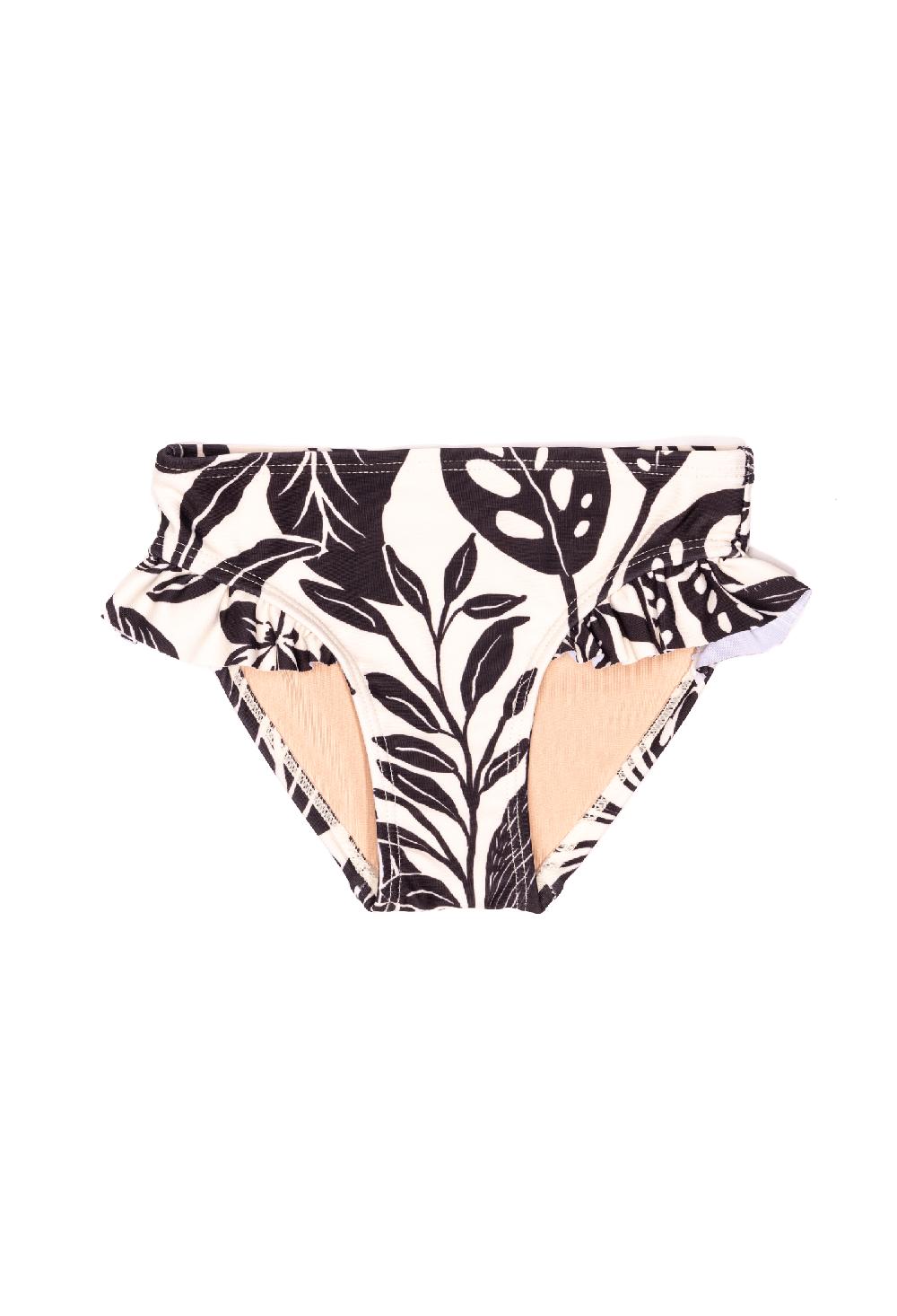 coolibar Mini Gemma - Girls Ruffle Swim Bottom - Moonlit Tropics | Moonlit Tropics