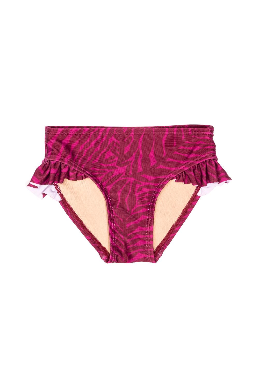 coolibar Mini Gemma - Girls Ruffle Swim Bottom - Ocean Imprint | Ocean Imprint