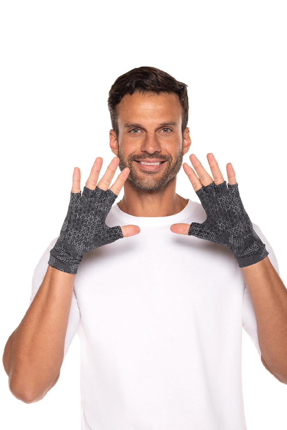 Coolibar Ouray UV Fingerless Sun Gloves | Charcoal Coolibar Camo