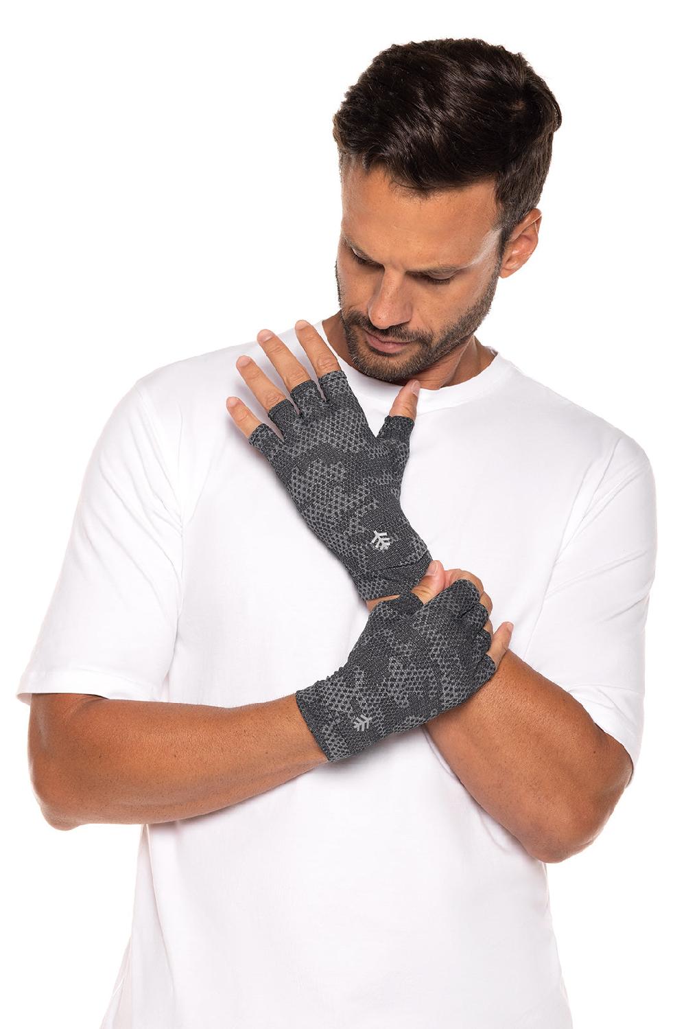 Coolibar Ouray UV Fingerless Sun Gloves | Charcoal Coolibar Camo