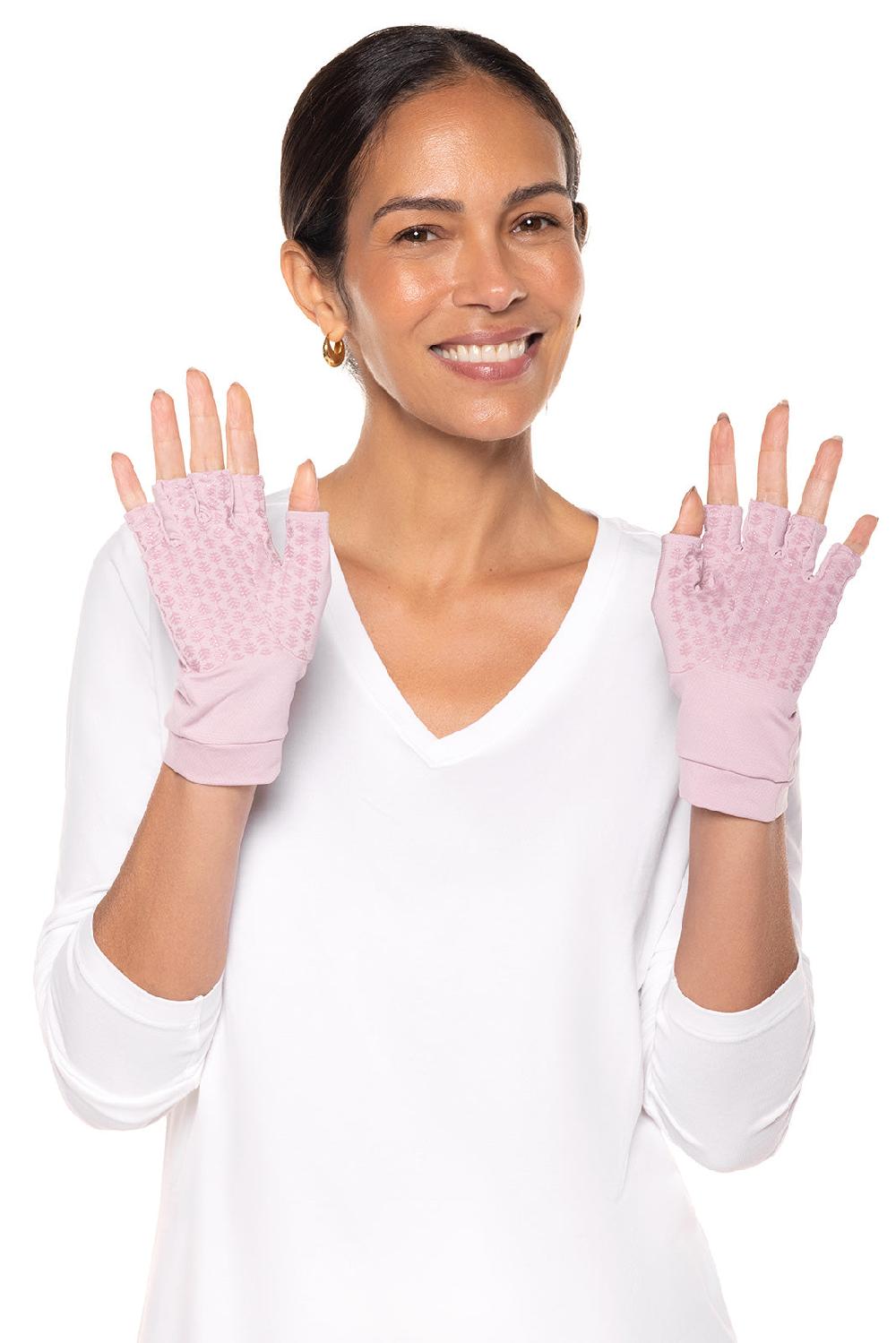 Coolibar Ouray UV Fingerless Sun Gloves | Dusty Mauve