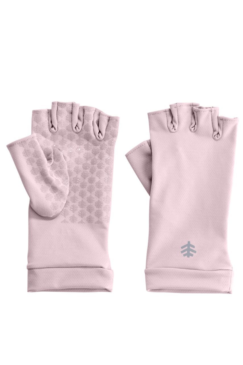 coolibar Ouray UV Fingerless Sun Gloves | Dusty Mauve