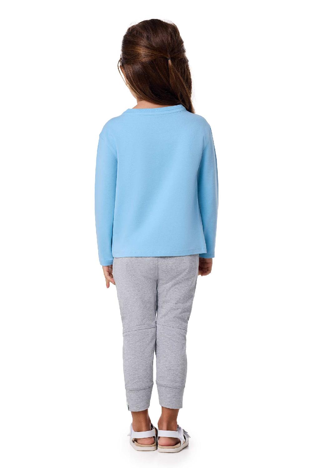 Coolibar Toddler Coco Plum Everyday Long Sleeve T-Shirt | Arctic Blue