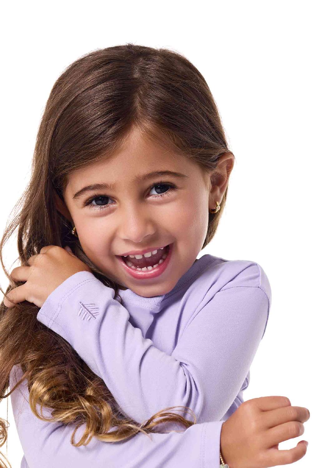 Coolibar Toddler Coco Plum Everyday Long Sleeve T-Shirt | Lavendula