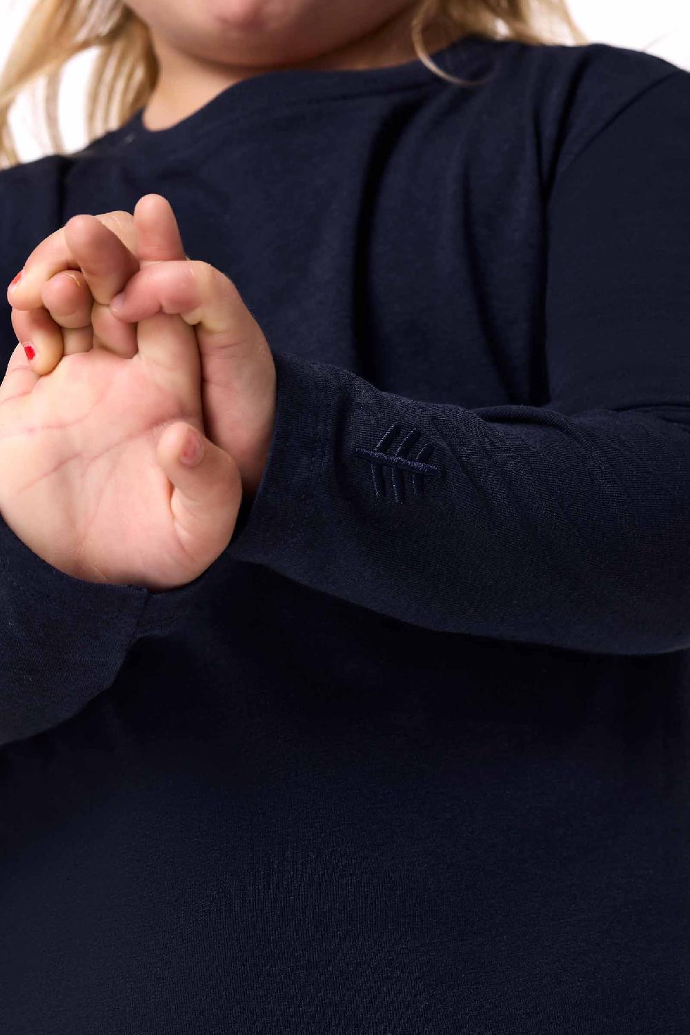 Coolibar Toddler Coco Plum Everyday Long Sleeve T-Shirt | Navy