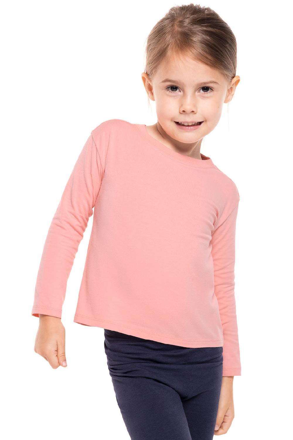 coolibar Toddler Coco Plum Everyday Long Sleeve T-Shirt | Peachy Pink