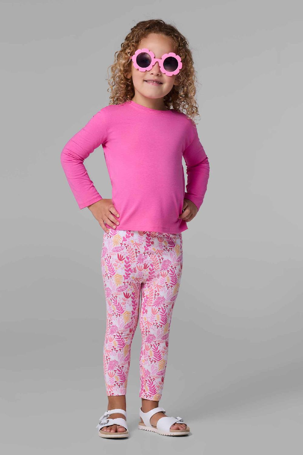 coolibar Toddler Coco Plum Everyday Long Sleeve T-Shirt | Tulip Pink