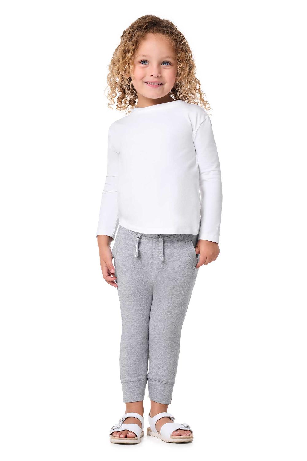 Coolibar Toddler Coco Plum Everyday Long Sleeve T-Shirt | White