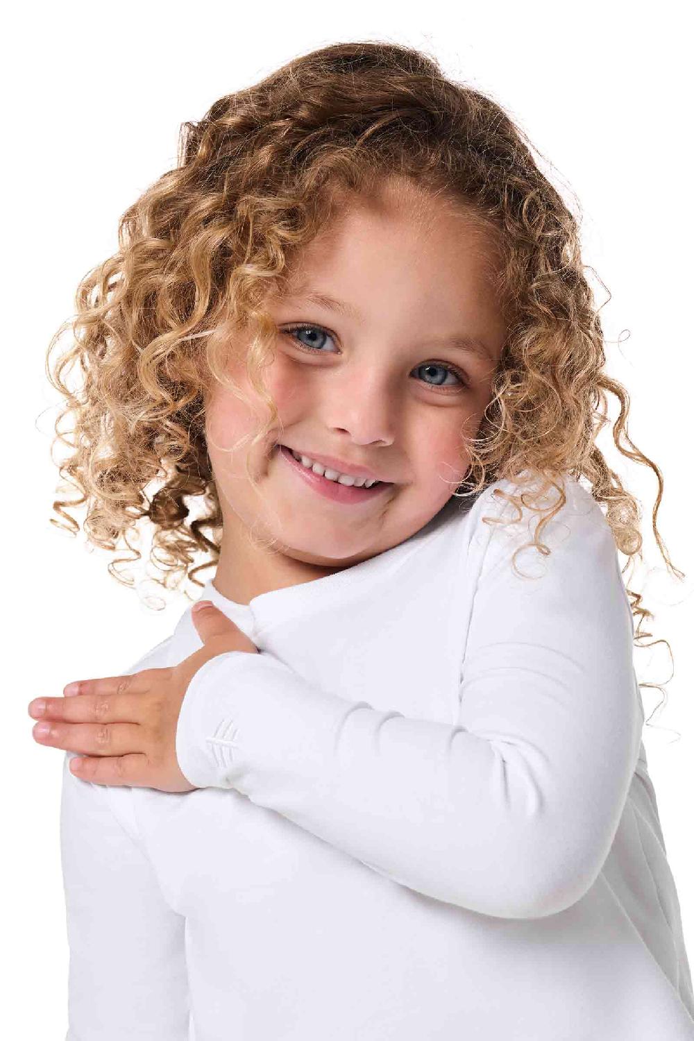 Coolibar Toddler Coco Plum Everyday Long Sleeve T-Shirt | White