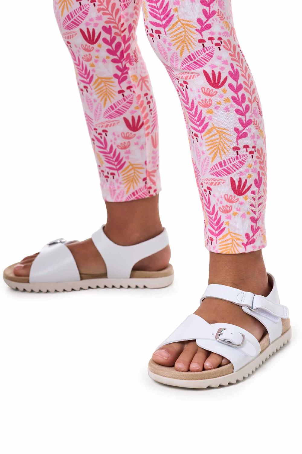 Coolibar Toddler Monterey Summer Leggings | Soft Pink Blooming Forest