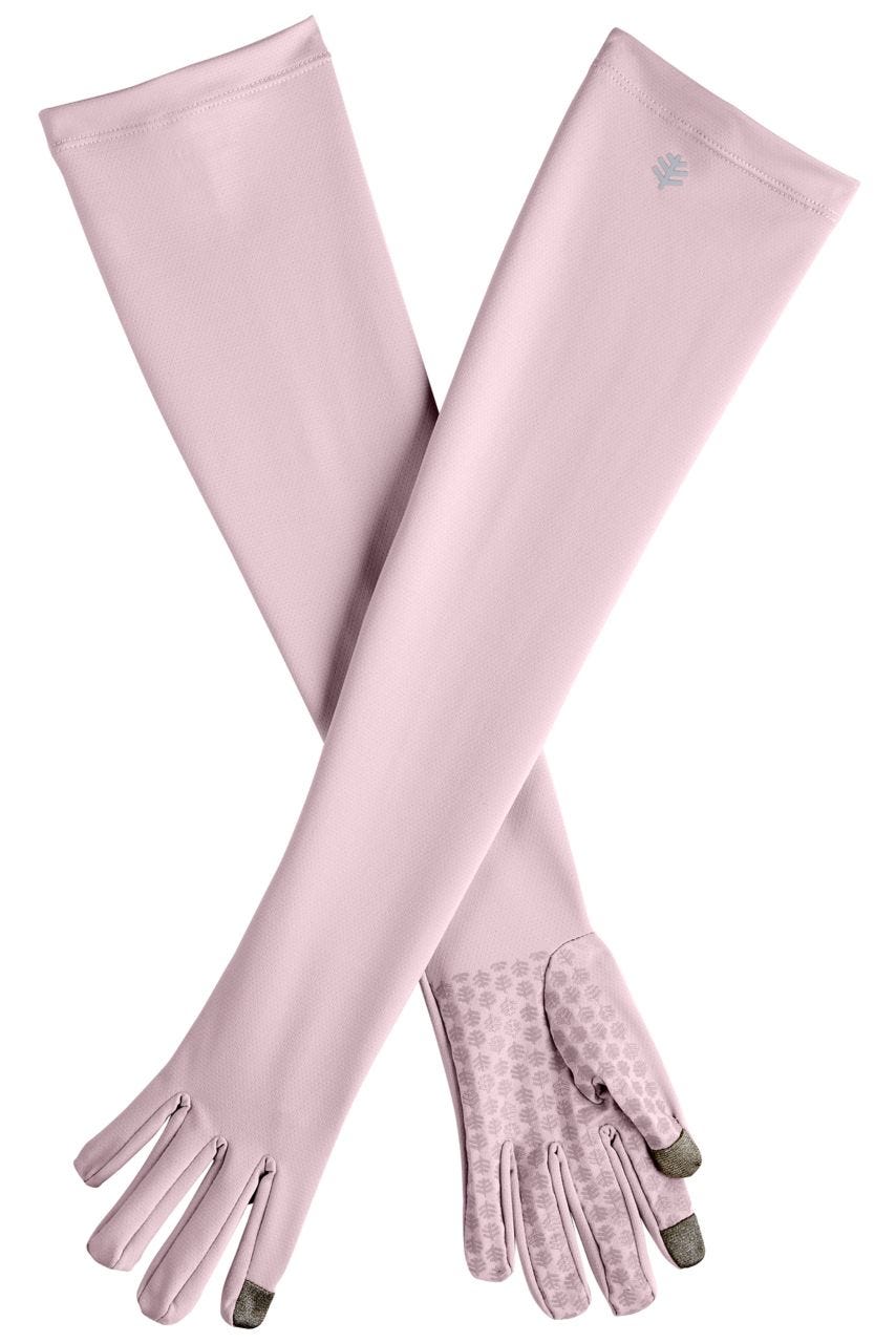 coolibar Unisex Culebra UV Long Sun Gloves | Dusty Mauve