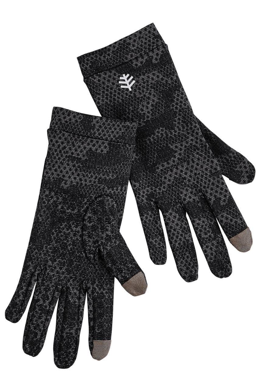 coolibar Unisex Gannett UV Gloves | Charcoal Coolibar Camo