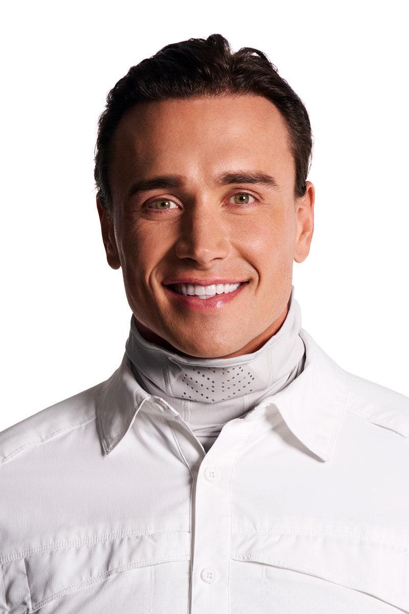 Coolibar Unisex MaxShield Fishing Gaiter | Sleek Grey